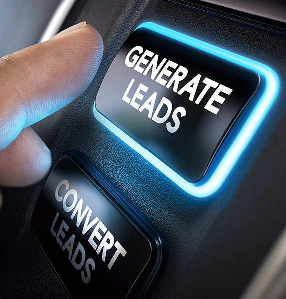 button to generate leads